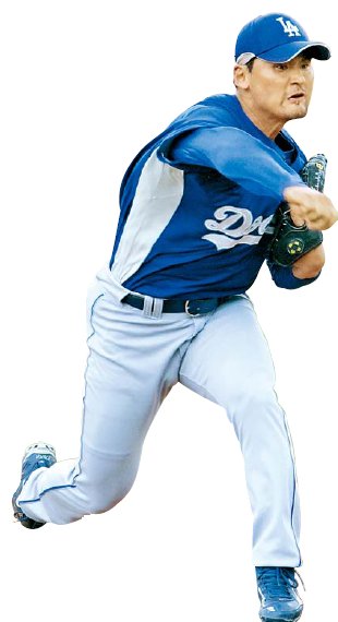 Park Chan-ho’s best seasons in the major leagues came with the Los Angeles Dodgers. (File photo)