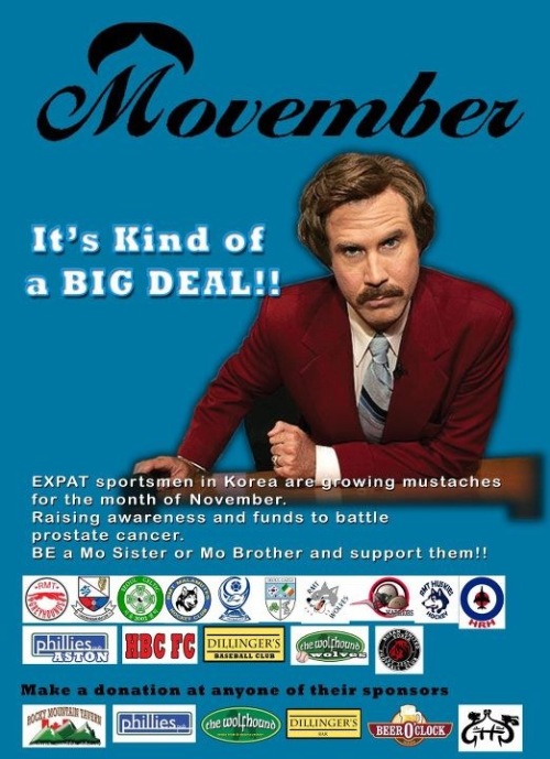 Poster for Movember Itaewon