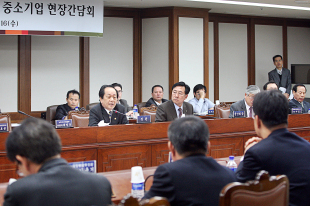중소기업중앙회가 16일 서규용 농림수산식품부장관을 초청, 서울 여의도 중기중앙회 이사회회의실에서 농림수산식품 관련 중소기업들과 간담회를 가졌다.\r\n관련 중소기업들은 간담회를 통해 ▷동물용 의약품 수출 지원 ▷협동조합 사업에 대한 행정ㆍ재정적 지원 ▷농업인 부가가치세 영세율 특례규정 제외 ▷수입땅콩 TRQ 물량 운영제도 개선 ▷김 이물질 선별기 구입지원사업 개선 및 조미김 HACCP적용 시설개선자금 지원 ▷프랜차이즈업계 농식품모태펀드 출자 등을 서 장관에게 건의했다.\r\n서 장관은 “정부는 2017년까지 우리 식품시장 규모를 245조원까지 확대하고, 200만명의 고용을 책임지는 목표를 설정하고 있다”고 밝히며 “오늘 나온 다양한 의견을 겸허한 자세로 적극 검토할 수 있도록 하겠다”고 말했다.