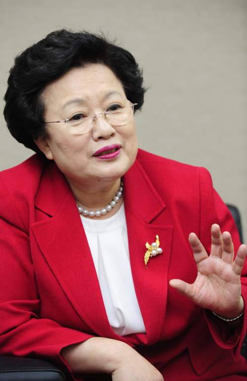 이배용 국가브랜드위원회 위원장. 박해묵 기자/mook@heraldm.com
Presidential Council on Nation Branding Chairwoman Lee Bae-yong  The Korea Herald