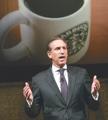 하워드 슐츠 (Howard Schultz) 기업인 출생 1953년 7월 19일 (미국)소속 스타벅스 (회장)
