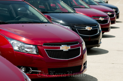 2011 Chevrolet Cruze models in Washington, D.C.  Bloomberg