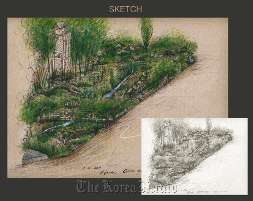Hwang Ji-hae’s sketch “Quiet Time: DMZ Forbidden Garden”  Hwang Ji-hae
Hwang Ji-hae’s sketch “Quiet Time: DMZ Forbidden Garden”  Hwang Ji-hae
Hwang Ji-hae’s sketch “Quiet Time: DMZ Forbidden Garden”  Hwang Ji-hae