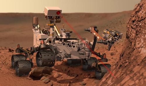 An image of imaginery working in the Mars of the "curiosity" rover is seen in the picture released by NASA. (NASA)