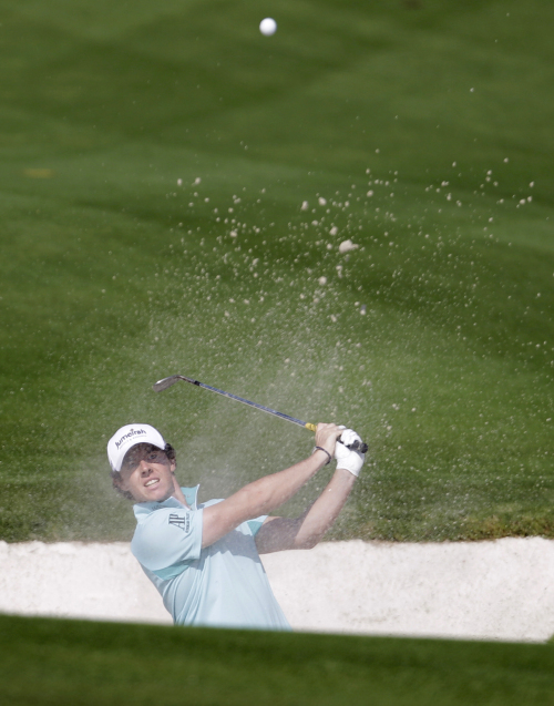 <YONHAP PHOTO-2238> Rory McIlroy from Northern Ireland, plays a ball in the bunker on 2nd hole during the first round of Dubai World Championship golf tournament, Thursday, Dec. 8, 2011 in Dubai, United Arab Emirates. (AP Photo/Kamran Jebreili)/2011-12-08 22:31:01/ <저작권자 ⓒ 1980-2011 ㈜연합뉴스. 무단 전재 재배포 금지.>
BUNKER SHOT ―  Rory McIlroy from Northern Ireland plays a ball in the bunker on second hole during the first round of Dubai World Championship golf tournament on Thursday. McIlroy finished the round at third place with 66, while Peter Hanson from Sweden led the way with 64.  AP-Yonhap News
Rory McIlroy from Northern Ireland plays a ball in the bunker on second hole during the first round of Dubai World Championship golf tournament on Thursday. McIlroy finished the round at third place with 66, while Peter Hanson from Sweden led the way with 64. AP-Yonhap News
Rory McIlroy from Northern Ireland plays a ball in the bunker on second hole during the first round of Dubai World Championship golf tournament on Thursday. McIlroy finished the round at third place with 66, while Peter Hanson from Sweden led the way with 64. AP-Yonhap News
Rory McIlroy from Northern Ireland plays a ball in the bunker on second hole during the first round of Dubai World Championship golf tournament on Thursday. McIlroy finished the round at third place with 66, while Peter Hanson from Sweden led the way with 64. AP-Yonhap News