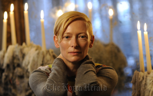 Tilda Swinton, pictured Nov. 16 in New York, stars in “We Need To Talk About Kevin.”  USA Today/MCT