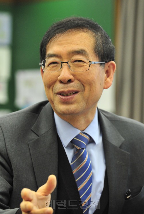 박원순 서울시장<br />김명섭 기자 msiron@