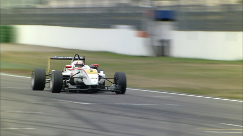 Kang Min-jae drives an F3 car for the first time during his trial with Mucke Motorsport in Germany in October.   POS racing team
