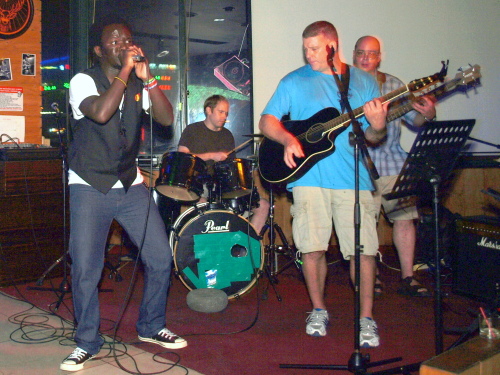 SHARING PAGE
JoshRoy (left) performs at a previous charity event.  Michele Farley