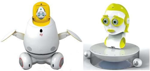 KIST’s SILBOT (right) and MERO robots (KIST)