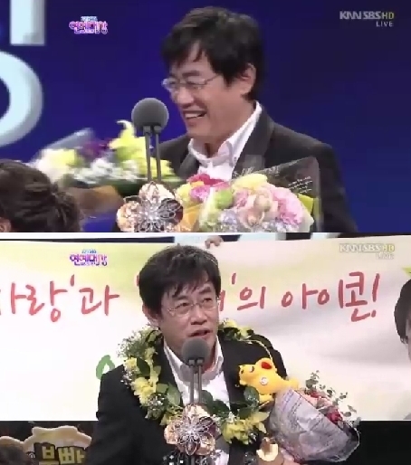 이경규, MC,개그맨/[SBS 연예대상]이경규, 프로듀서 MC상 수상 “내년에 꼭 대상 받겠다”