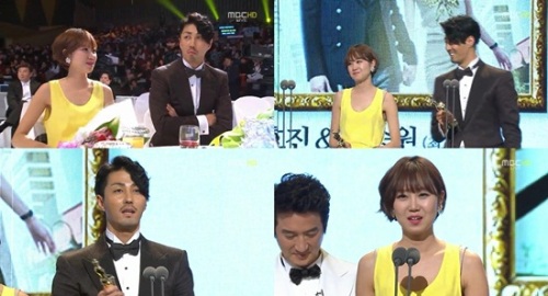 드라마/2011 연말시상식/ [MBC드라마대상]‘최고의 사랑’ 차승원-공효진, 시청자들이 뽑은 ‘베스트 커플’