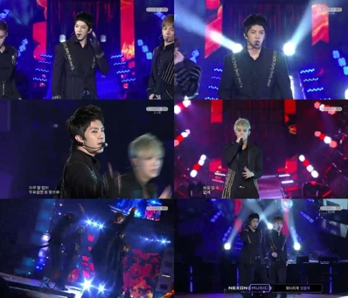 엠블랙(MBLAQ), 가수(승호, 지오, 이준, 천둥, 미르)/[2011 MBC가요대제전]엠블랙, 방송사고에도 불구 프로다운 무대