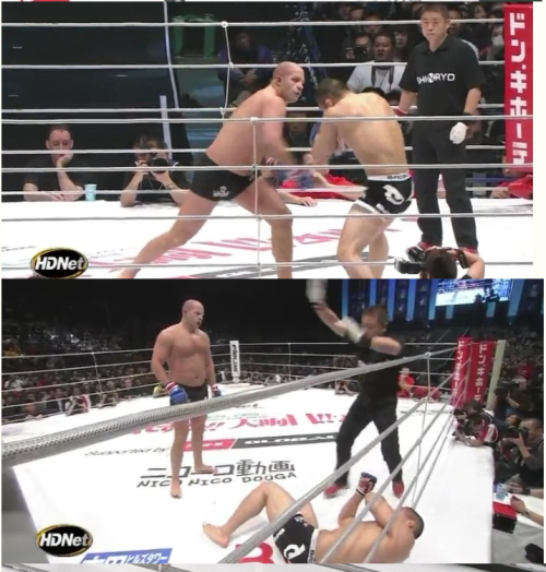 예멜리야넨코 표도르 (Emelianenko Fedor), 이종격투기선수(러시아)/‘60억분의 1의 사나이’ 효도르, ’듣보잡’ 상대로 KO승