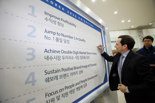 시무식_아카몬 사장 / 마이크 아카몬 한국지엠 사장, “올해 내수 시장 두자릿수 점유율 달성”