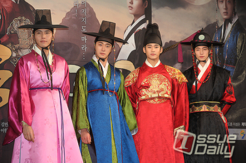 제작발표회/MBC 해를 품은달/ 송재림-정일우-김수현-송재희, 우리는 조선판 F4!