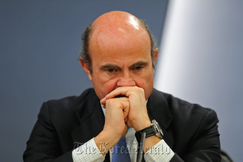 Luis de Guindos, Spain’s economy minister. Bloomberg