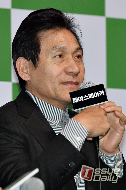 안성기, 영화배우/영화/페이스 메이커(김명민, 안성기, 고아라)/안성기, “‘페이스메이커’ 많은 관심바래요”