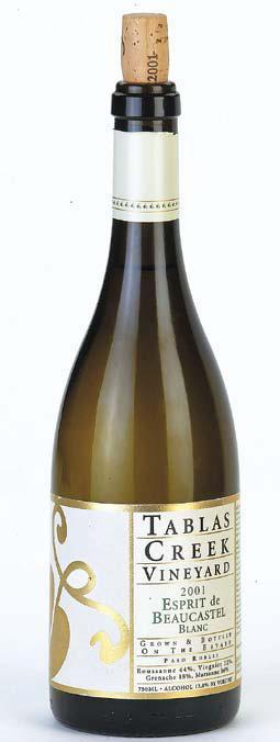 Tablas Creek Vineyard 2001 Esprit de Beaucastel Blanc is wonderful with chilled Dungeness crab, a grilled lobster or a pile of peel and eat shrimp. (Los Angeles Times/MCT)