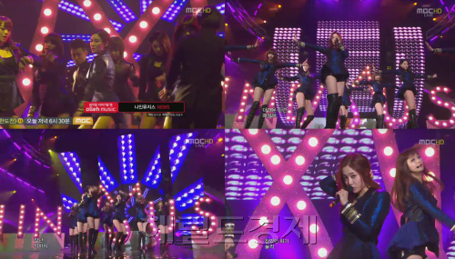 나인뮤지스(Nine Muses), 가수(세라, 민하, 은지, 이샘, 이유애린, 혜미, 현아, 경리)/ ‘음악중심’ 나인뮤지스, 섹시+아찔+파격 8人 8色 매력 ‘발산’
