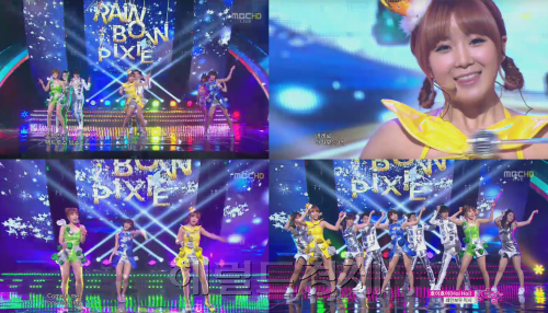 레인보우 픽시 (Rainbow Pixie), 가수(조현영, 오승아, 김지숙)/‘음악중심’ 레인보우 픽시, 요술봉 이용한 깜찍 안무 ‘요정이 따로 없네’