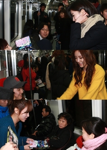 티아라(T-ara), 가수(보람, 지연, 효민, 은정, 큐리, 소연, 화영)/티아라 지하철 공약 ‘화제’…‘러비더비’ 1위