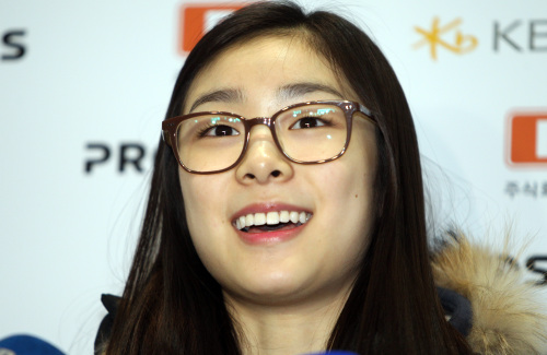 김연아, 피겨스케이팅 선수(올댓스포츠)/▲마크금지/헤경만배포<포토뉴스>안경 낀 김연아
