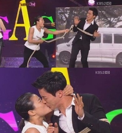 예능/KBS 개그콘서트/ ‘개콘 허경환 키스’ 뜨거운 논란, ‘선정적’ VS ‘퍼포먼스일뿐’