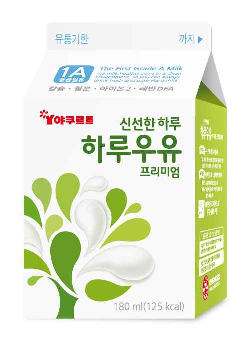 한국야쿠르트 2012 하루우유 / 한국야쿠르트, 에이스400, 야쿠르트400, 하루우유 등 유제품 3종