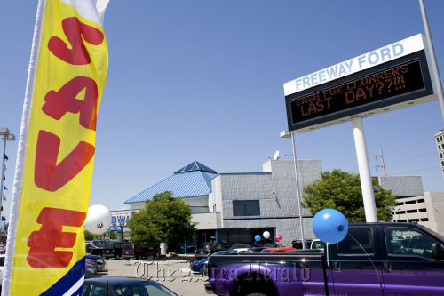 Ford dealership in Denver, Colorado.   Bloomberg