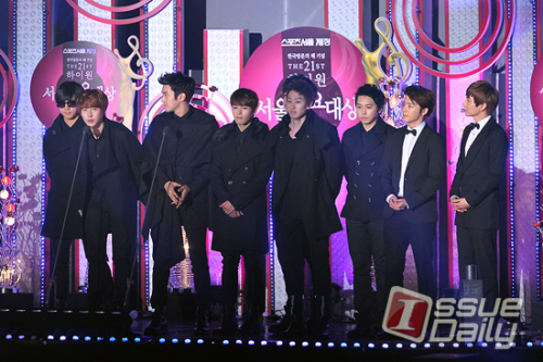 슈퍼주니어(Super Junior), 가수(이특, 희철, 예성, 신동, 성민, 은혁, 동해, 시원, 려욱, 규현)/<포토뉴스> 슈퍼주니어, ‘서울가요대상’ 대상 수상!