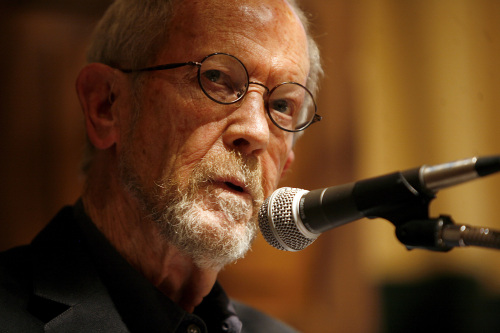 Writer Elmore Leonard kicks off the Elmore Leonard Literary Arts and Film Festival at the Community House in Birmingham, Michigan, in November 2010. (Kimberly P. Mitchell/Detroit Free Press/MCT)