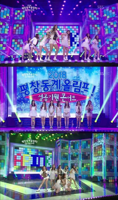 에이핑크 (A pink), 가수(손나은, 박초롱, 오하영, 정은지, 홍유경, 김남주, 윤보미)/  ’평창 성공콘서트’ 에이핑크, 깜찍발랄 이미지로 평창 녹이다