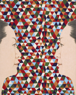 박서림_자화상_81X100cm_한지에_수묵채색_2012 / 명륜동 아트포럼뉴게이트 ’Hexagram’(육각형)展