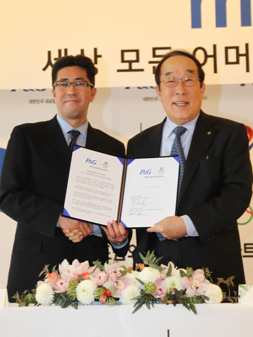 한국 P&G, 올림픽 출전 국가대표 선수ㆍ어머니 지원 나선다