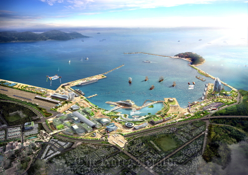 A bird’s-eye-view of the Yeosu Expo site