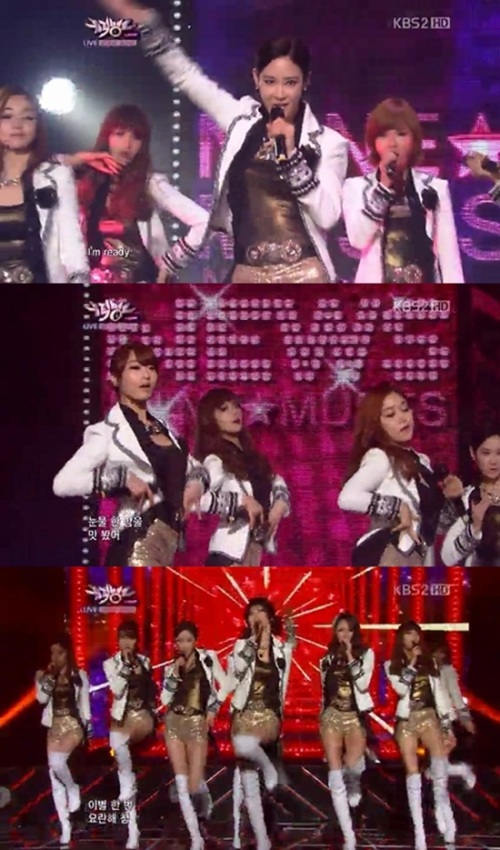나인뮤지스(Nine Muses), 가수(세라, 민하, 은지, 이샘, 이유애린, 혜미, 현아, 경리)/ ‘뮤뱅’ 나인뮤지스, 명품 각선미+고혹적 섹시 퍼포먼스 ‘눈길’