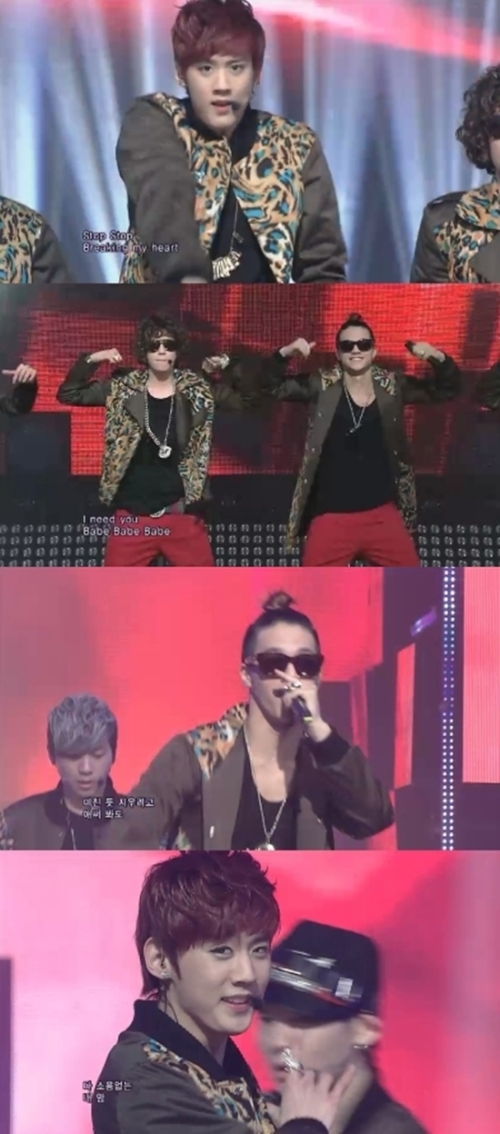 틴탑(TEEN TOP), 가수(C.A.P, 니엘, Ricky, L.Joe, 창조, 천지)/‘인기가요’ 틴탑, 남성미 완벽 무장 ‘매력 발산’