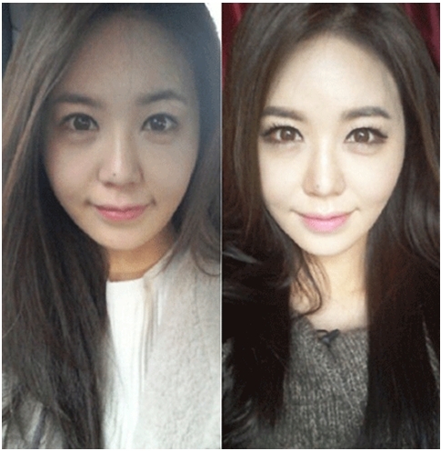 강예빈(강정미), 탤런트/강예빈 화장 전후