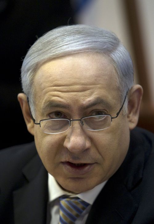 <YONHAP PHOTO-1246> Israeli Prime Minister Benjamin Netanyahu chairs the weekly cabinet meeting in Jerusalem on February 5, 2012 during which he said that his country's only guarantee of peace and security was economic and military might. AFP PHOTO/POOL/BAZ RATNER /2012-02-05 20:41:48/ <저작권자 ⓒ 1980-2012 ㈜연합뉴스. 무단 전재 재배포 금지.>
Israeli Prime Minister Benjamin Netanyahu. AFP-Yonhap News
