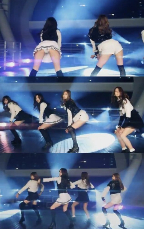 스텔라(Stellar), 가수(가영, 전율, 효은, 민희)/걸그룹 스텔라 의상논란…“치마속 노출 민망해”