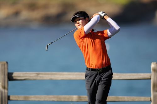 <YONHAP PHOTO-0383> PEBBLE BEACH, CA - FEBRUARY 09: Danny Lee of New Zealand hits his tee shot on the seventh hole during the AT&T Pebble Beach National Pro-Am at Pebble Beach Golf Links on February 9, 2012 in Pebble Beach, California. Ezra Shaw/Getty Images/AFP== FOR NEWSPAPERS, INTERNET, TELCOS & TELEVISION USE ONLY ==../2012-02-10 07:41:12/ <저작권자 ⓒ 1980-2012 ㈜연합뉴스. 무단 전재 재배포 금지.>
Danny Lee of New Zealand hits his tee shot on the seventh hole.  AFP-Yonhap News