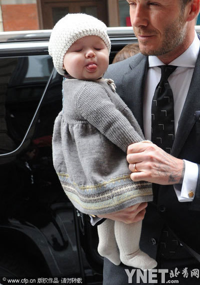 데이비드 베컴 (David Beckham), 축구선수(LA 갤럭시)(영국)/ 베컴 딸 표정 ‘화제’…카메라 의식하는 센스
