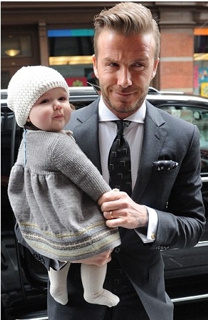 데이비드 베컴 (David Beckham), 축구선수(LA 갤럭시)(영국)/ 베컴 딸 표정 ‘화제’…카메라 의식하는 센스