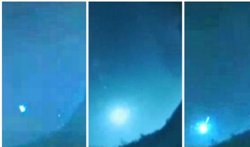광음과 불빛, 주민 벌벌 떨게한 불덩어리…UFO?