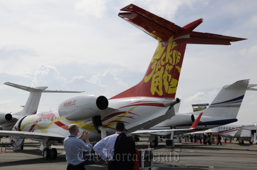 Actor Jackie Chan’s Embraer SA Legacy 650 jet. Bloomberg