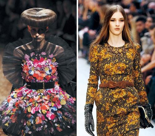 (Left) McQ Alexander McQueen, (Right)Burberry Prorsum (AFP-Yonhap News)