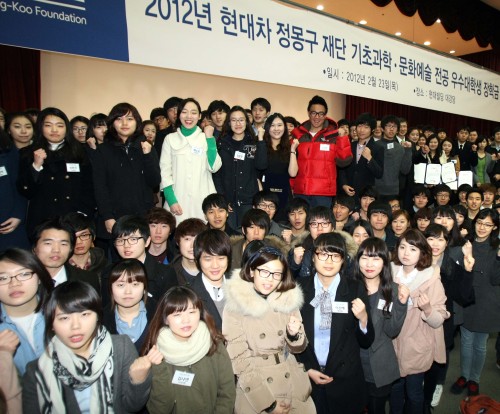 정몽구 재단, 대학 우수인재 장학금 전달...토크 콘서트도 겸해