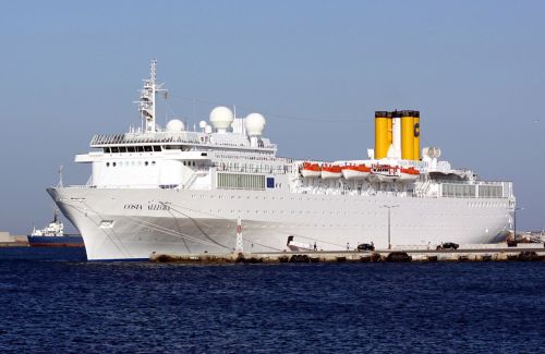 <YONHAP PHOTO-0122> Handout photo taken on June 10, 2011 in Rhodes shows the Costa Allegra cruise liner. An Italian cruise ship from the same fleet as the tragedy-struck Costa Concordia is adrift off the Seychelles with more than 1,000 people on board following a fire, Italy's coast guard said on February 27, 2012. Fire crews on board managed to put out the blaze near generators in the engine room, and no one was injured on the luxury ship, the Costa Allegra. AFP PHOTO / SHIPSPOTTING.COM / HO/ KENNETH KARSTEN..RESTRICTED TO EDITORIAL USE - MANDATORY CREDIT "AFP PHOTO / SHIPSPOTTING.COM / HO/ KENNETH KARSTEN" - NO MARKETING NO ADVERTISING CAMPAIGNS - DISTRIBUTED AS A SERVICE TO CLIENTS ? NO ARCHIVE../2012-02-28 02:39:37/ <저작권자 ⓒ 1980-2012 ㈜연합뉴스. 무단 전재 재배포 금지.>
Handout photo taken on June 10, 2011 in Rhodes, Greece, shows the Costa Allegra cruise liner.     AFP-Yonhap News
Handout photo taken on June 10, 2011 in Rhodes, Greece, shows the Costa Allegra cruise liner.     AFP-Yonhap News