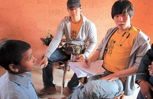 Some of the Korean volunteers who recently visited Nepal with Mountain Child. (Mountain Child)